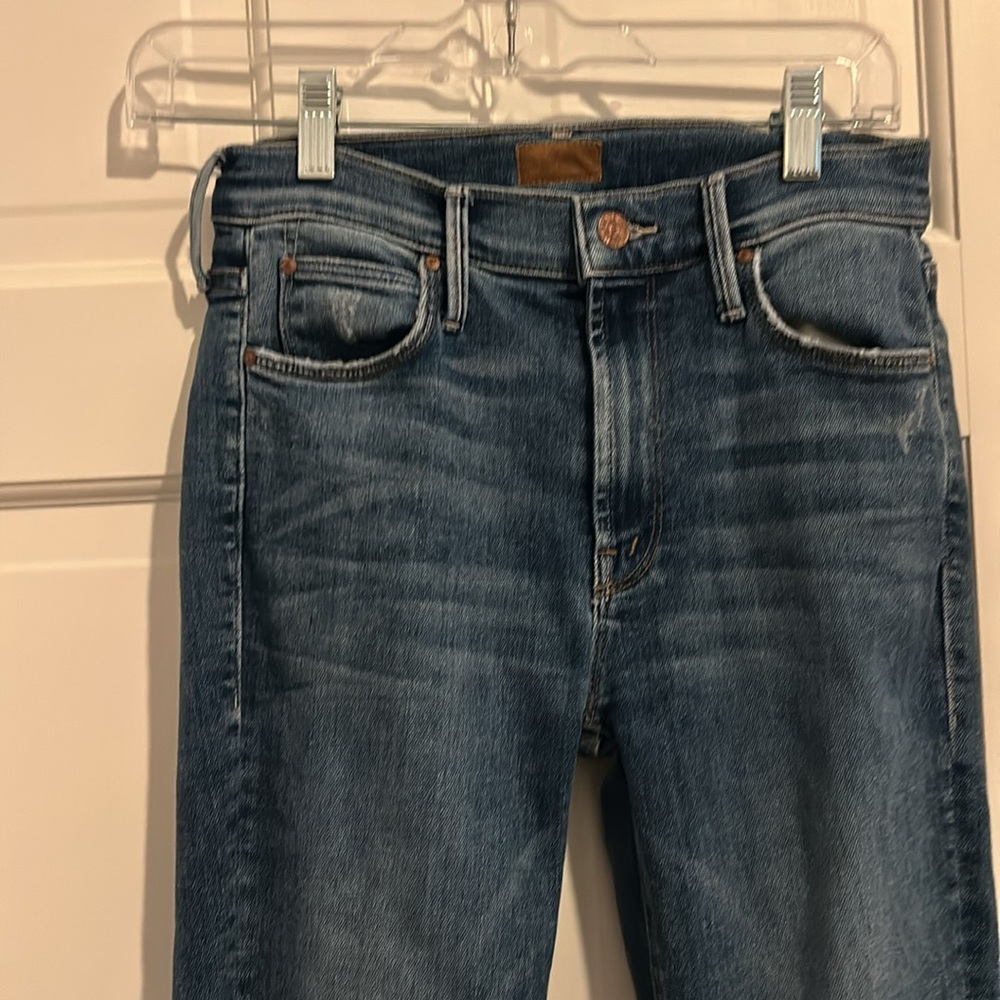 MOTHER Hustler Step Fray Jeans High Rise - Picture 7 of 8